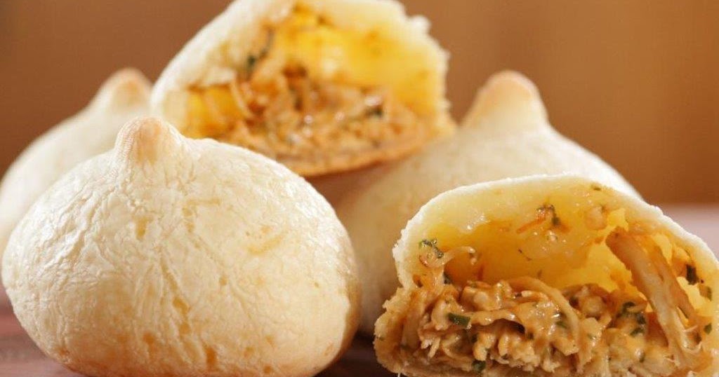 Coxinha com massa de pão de queijo