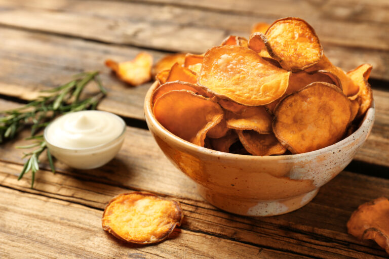 Receita de Chips de Batata Doce na Air Fryer