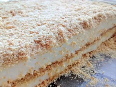 Serradura Serradura ou Doce de Bolacha Maria Receita da Mama - Receitas Caseiras